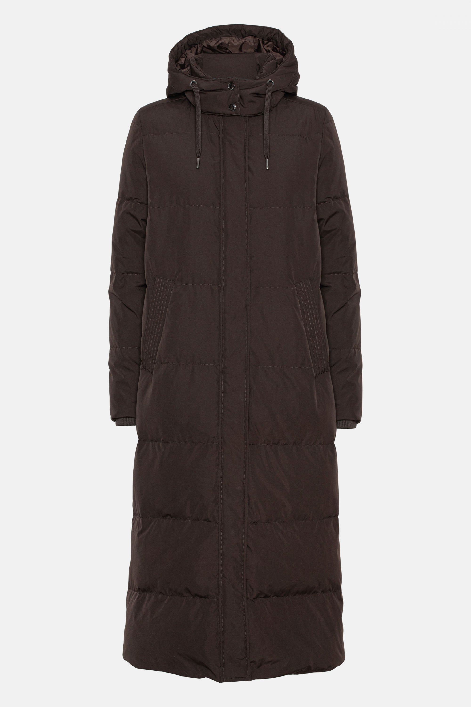 Lange Winterjas PEPPY03 - 233 Ganache | Ganache | Coat | Ilse Jacobsen