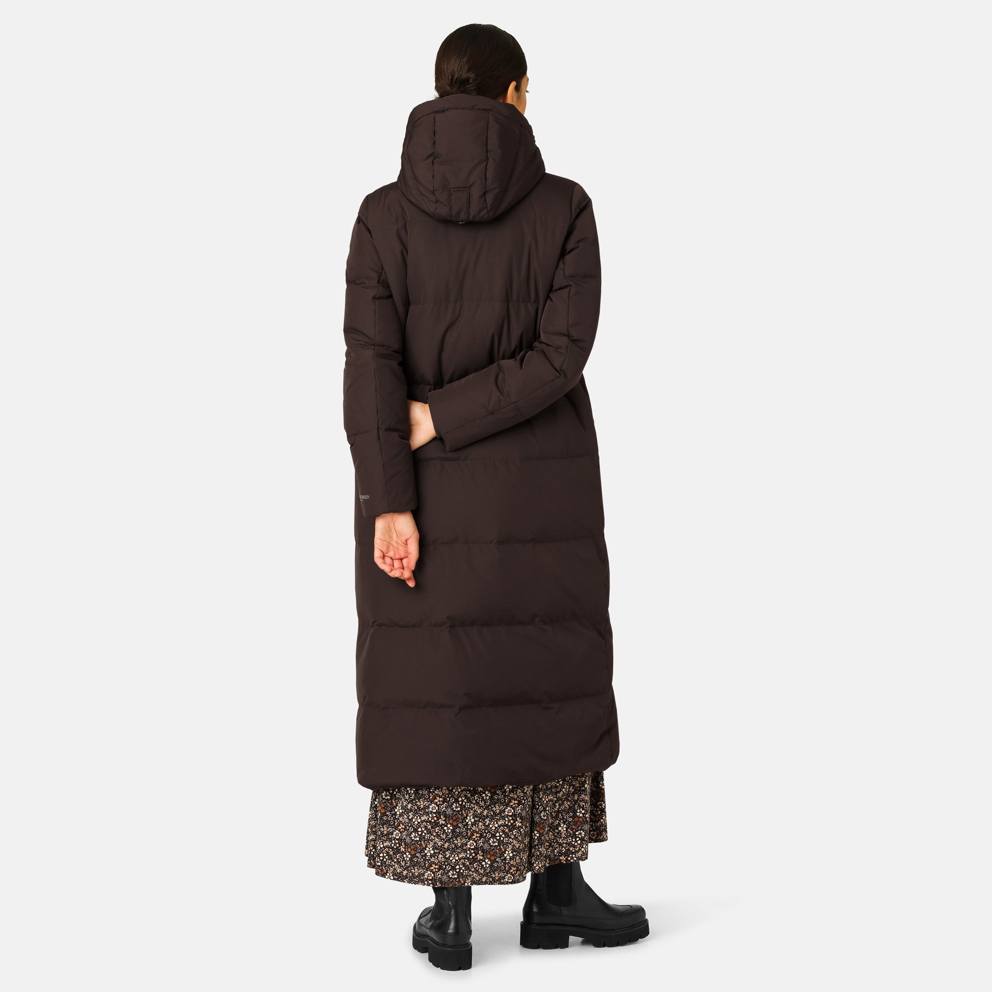 Lange Winterjas PEPPY03 - 233 Ganache | Ganache | Coat | Ilse Jacobsen