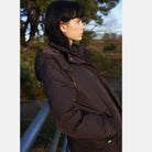 Lange Winterjas PEPPY03 | Ganache | Coat | Ilse Jacobsen