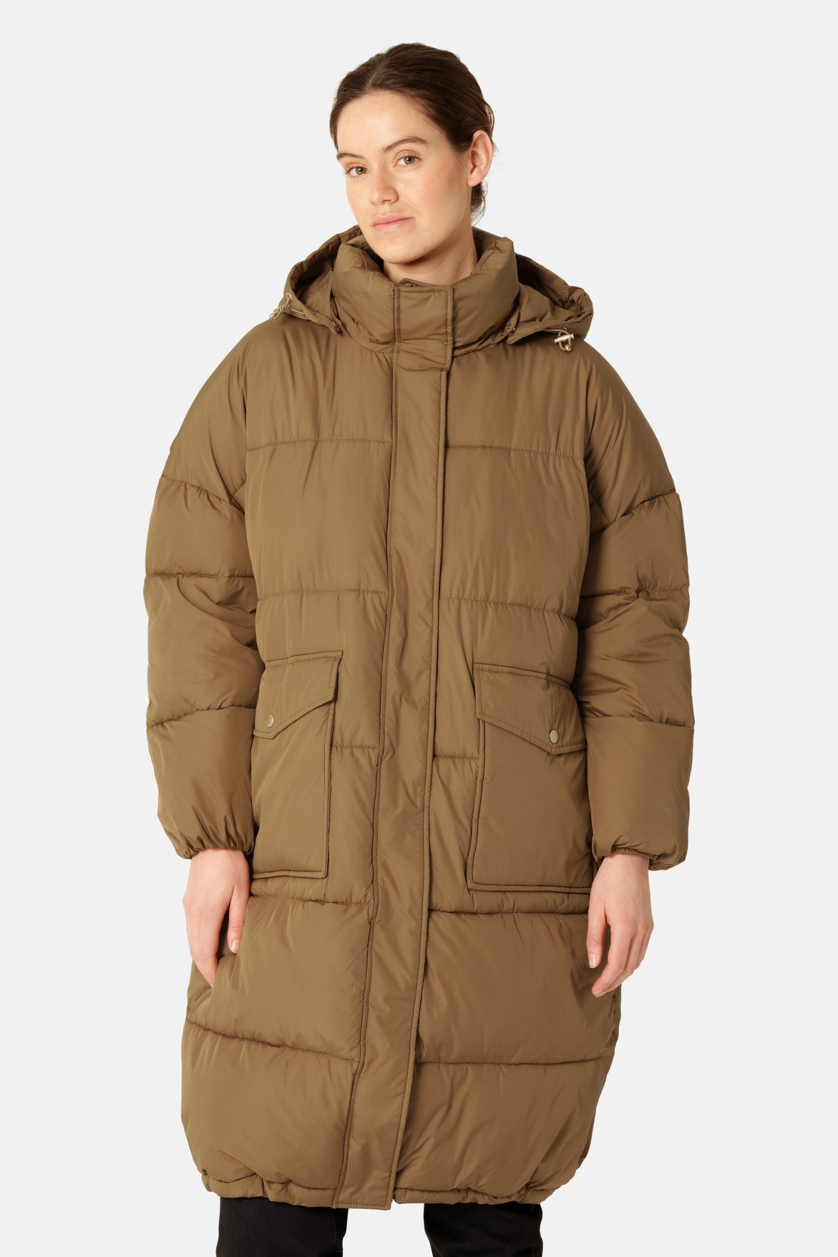 Lange Winterjas PEPPY06 | Mocca | Coat | Ilse Jacobsen
