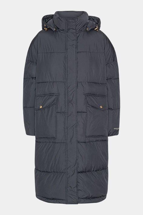 Lange Gewatteerde Jas PEPPY06 - 604 Ombre Blue | Ombre Blue | Coat | Ilse Jacobsen