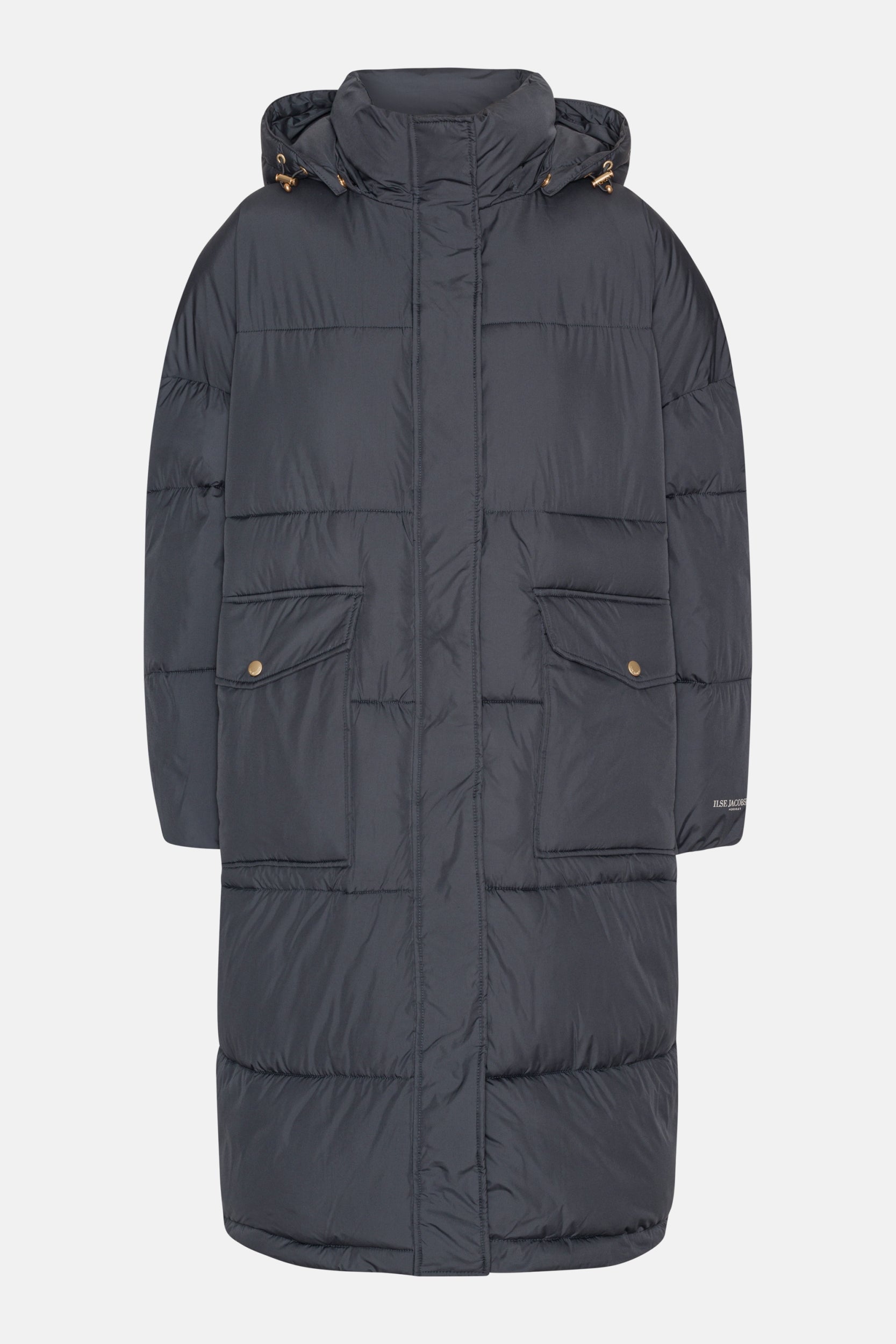 Lange Winterjas PEPPY06 - 604 Ombre Blue | Ombre Blue | Coat | Ilse Jacobsen