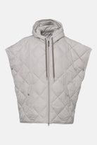 Gewatteerde cape PEPPY12 | Silver Grey | Cape | Ilse Jacobsen