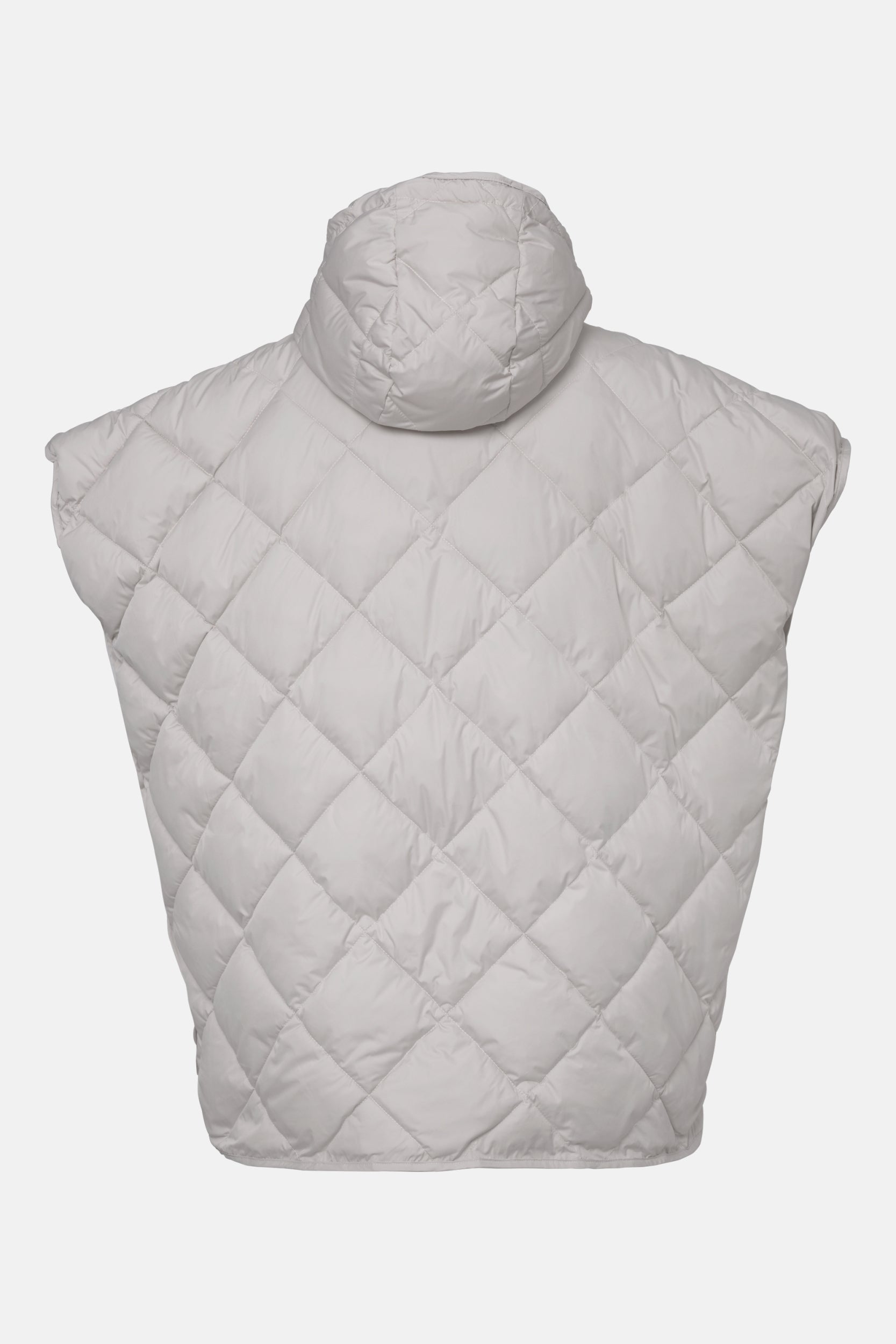 Gewatteerde cape PEPPY12 | Silver Grey | Cape | Ilse Jacobsen