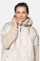 Gewatteerde cape PEPPY12 | Silver Grey | Cape | Ilse Jacobsen