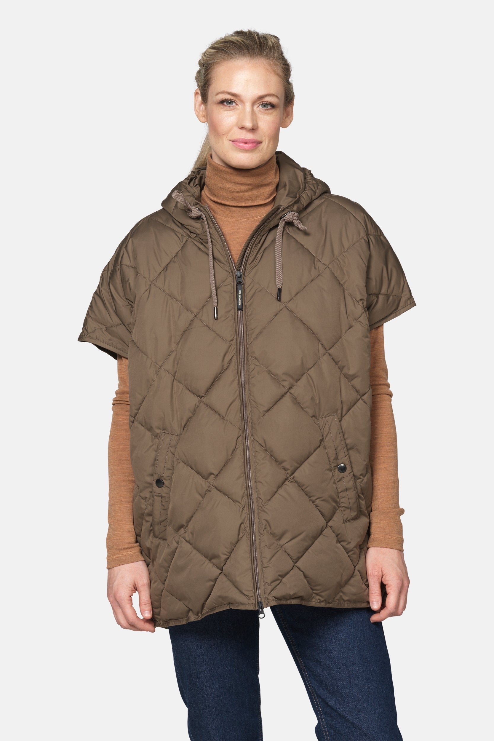 Gewatteerde cape PEPPY12 | Mud | Cape | Ilse Jacobsen