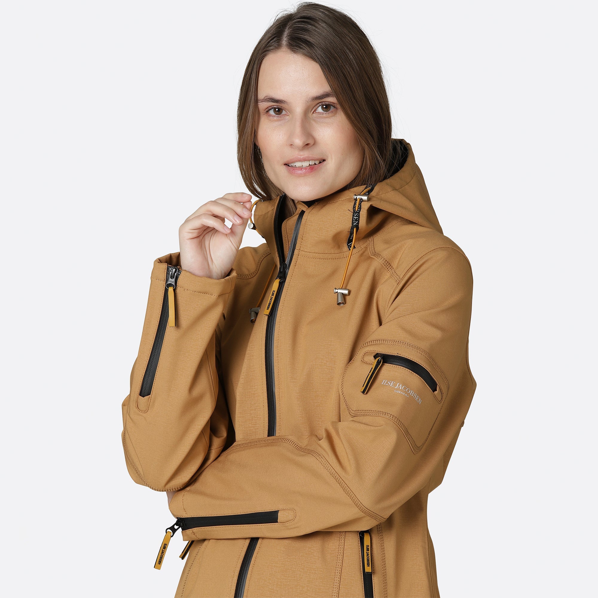 Softshell Regenjas RAIN07 - 236 Cashew | Cashew | Raincoat | Ilse Jacobsen