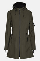 Softshell regenjas RAIN07 | Army | Raincoat | Ilse Jacobsen