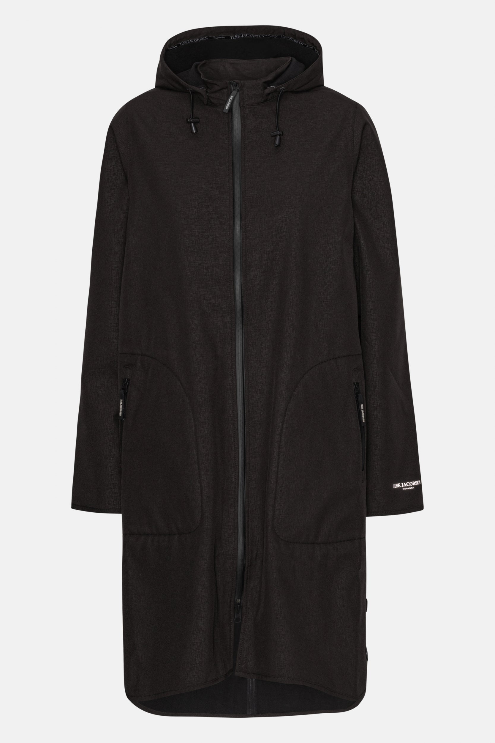 Softshell regenjas RAIN128 - 001 Black | Black | Raincoat | Ilse Jacobsen