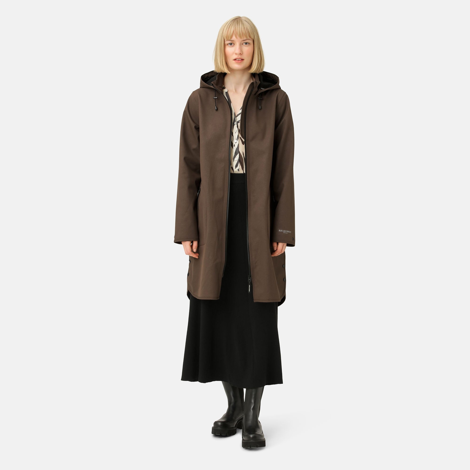 Softshell regenjas RAIN128 - Chocolate Brown 229 | Chocolate Brown | Raincoat | Ilse Jacobsen