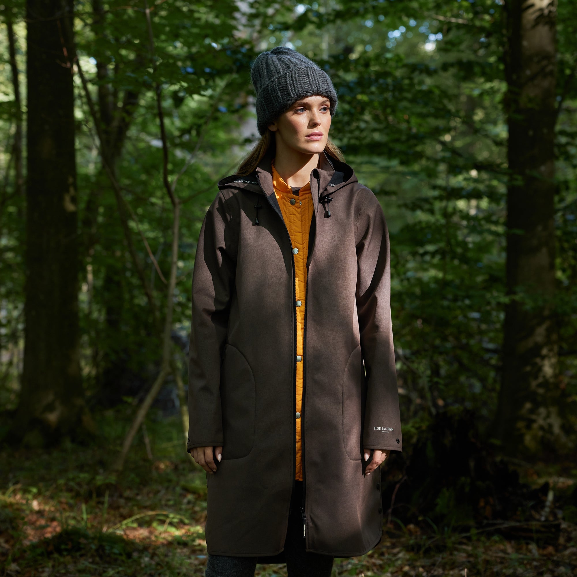 Softshell regenjas RAIN128 - Chocolate Brown 229 | Chocolate Brown | Raincoat | Ilse Jacobsen