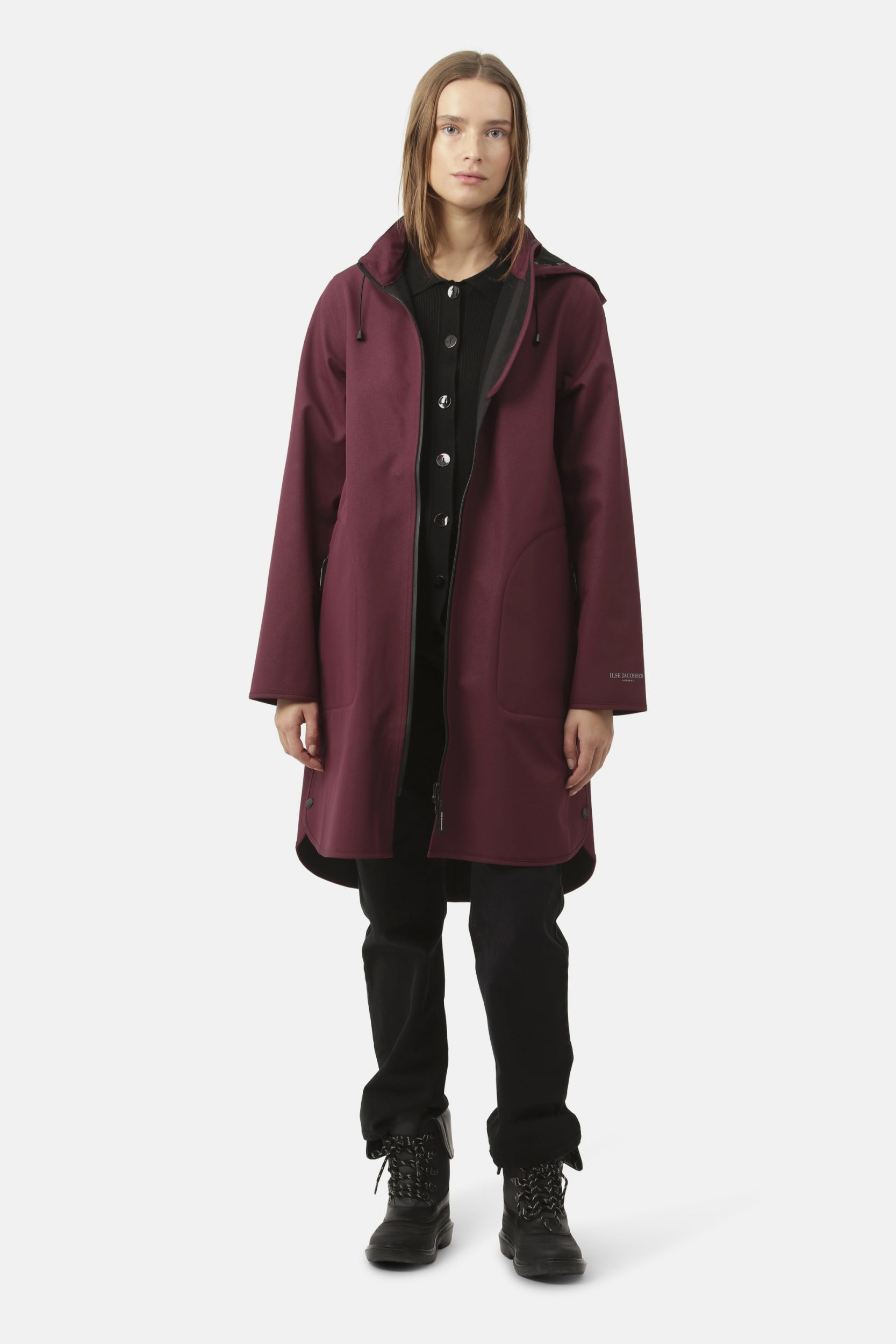 Softshell Regenjas RAIN128 - Maroon Banner 307 | Maroon Banner | Raincoat | Ilse Jacobsen