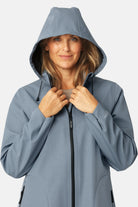 Softshell Regenjas RAIN128 | Grey Blue | Raincoat | Ilse Jacobsen