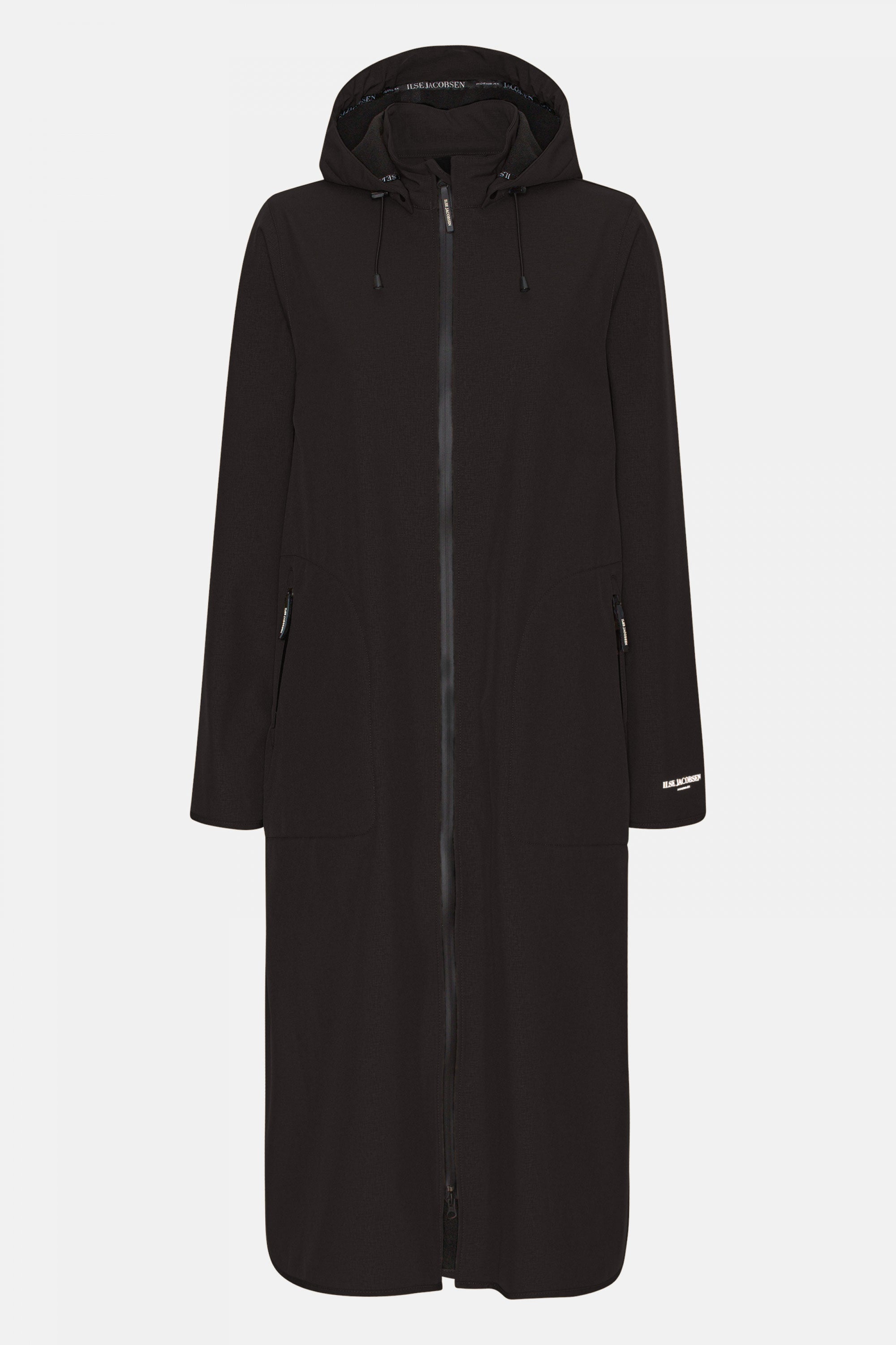 Softshell Regenjas RAIN135L - Black 001 | Black | Raincoat | Ilse Jacobsen