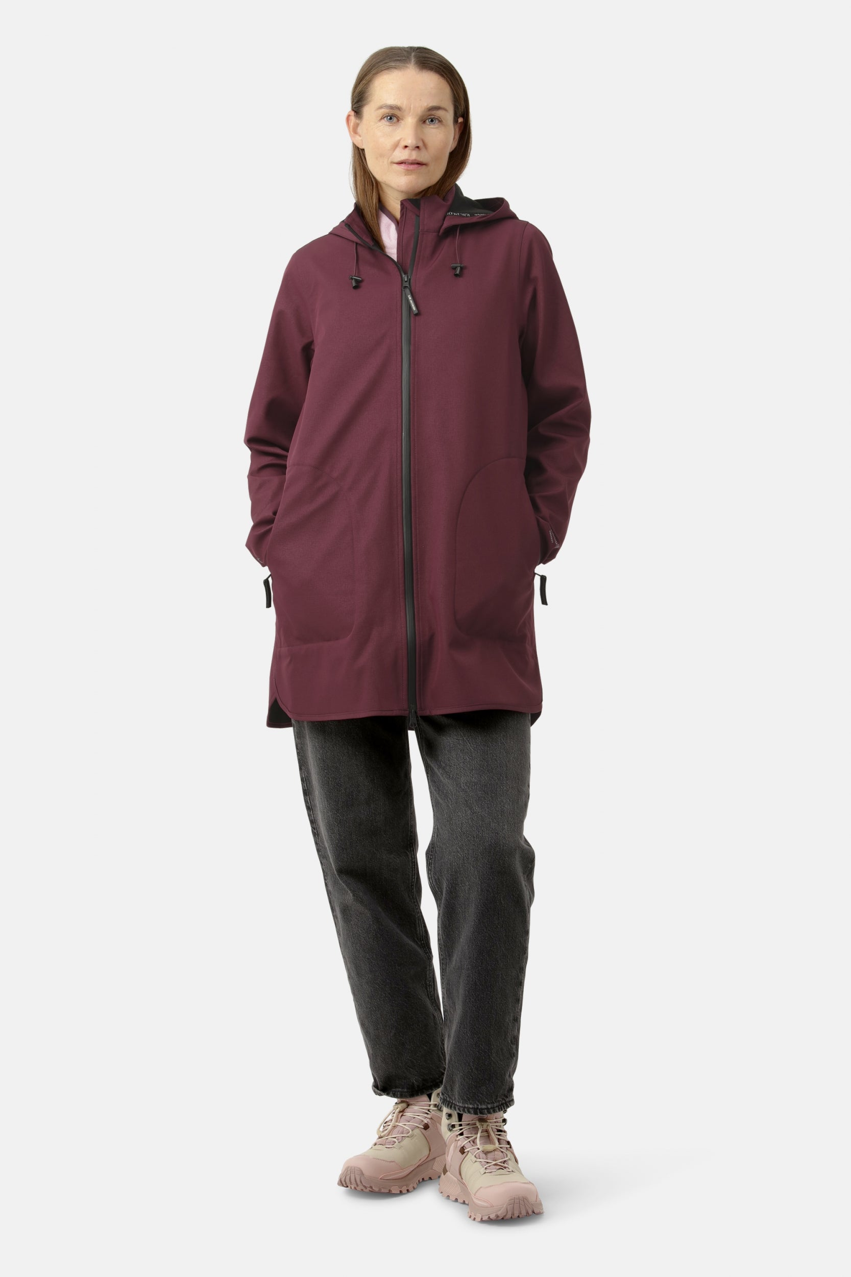 Softshell Regenjas RAIN135 - Maroon Banner 307 | Maroon Banner | Raincoat | Ilse Jacobsen