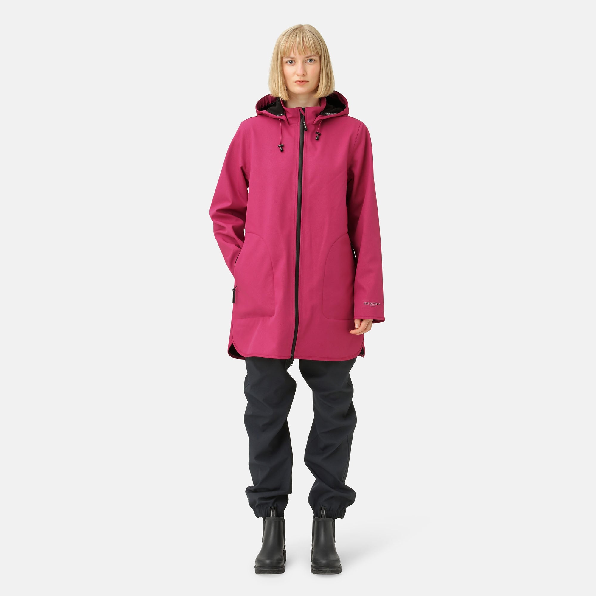 Softshell regenjas RAIN135 - Sangria 933 | Sangria | Raincoat | Ilse Jacobsen