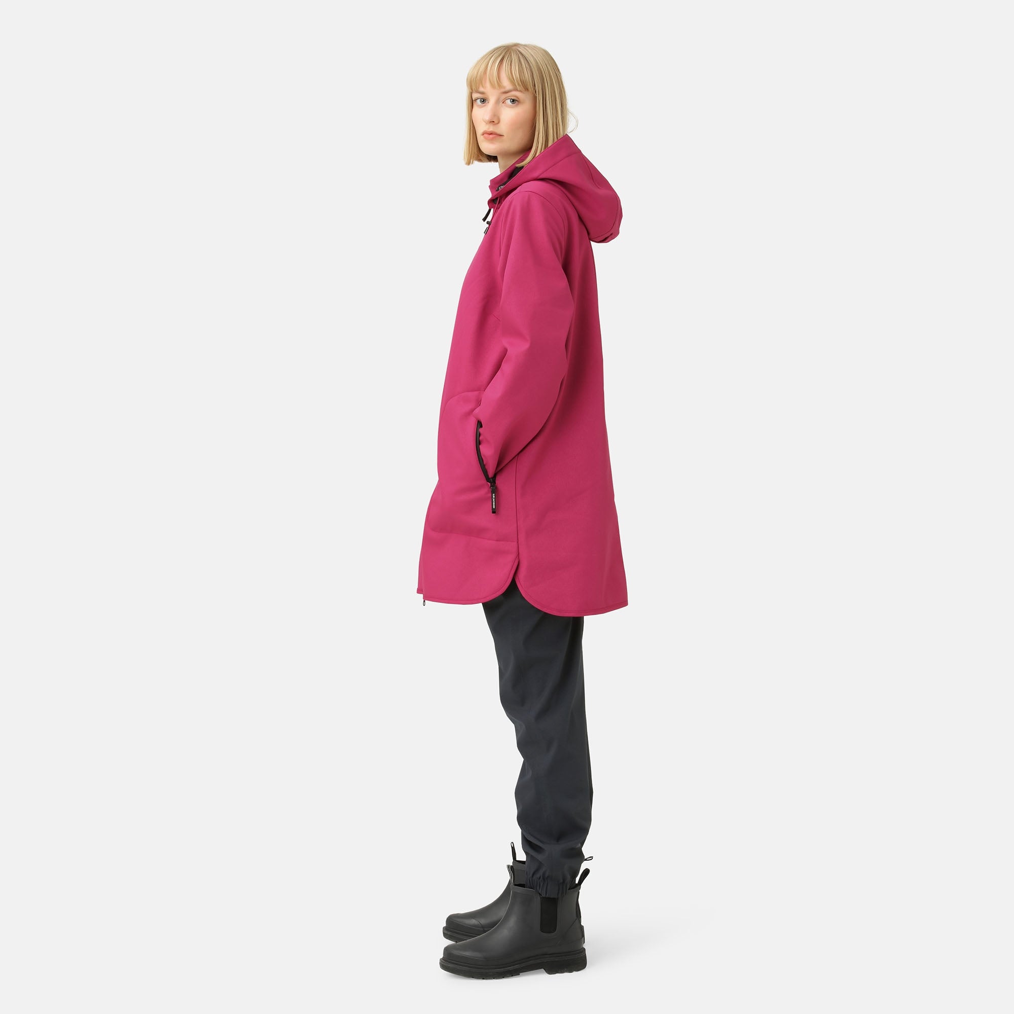 Softshell regenjas RAIN135 - Sangria 933 | Sangria | Raincoat | Ilse Jacobsen