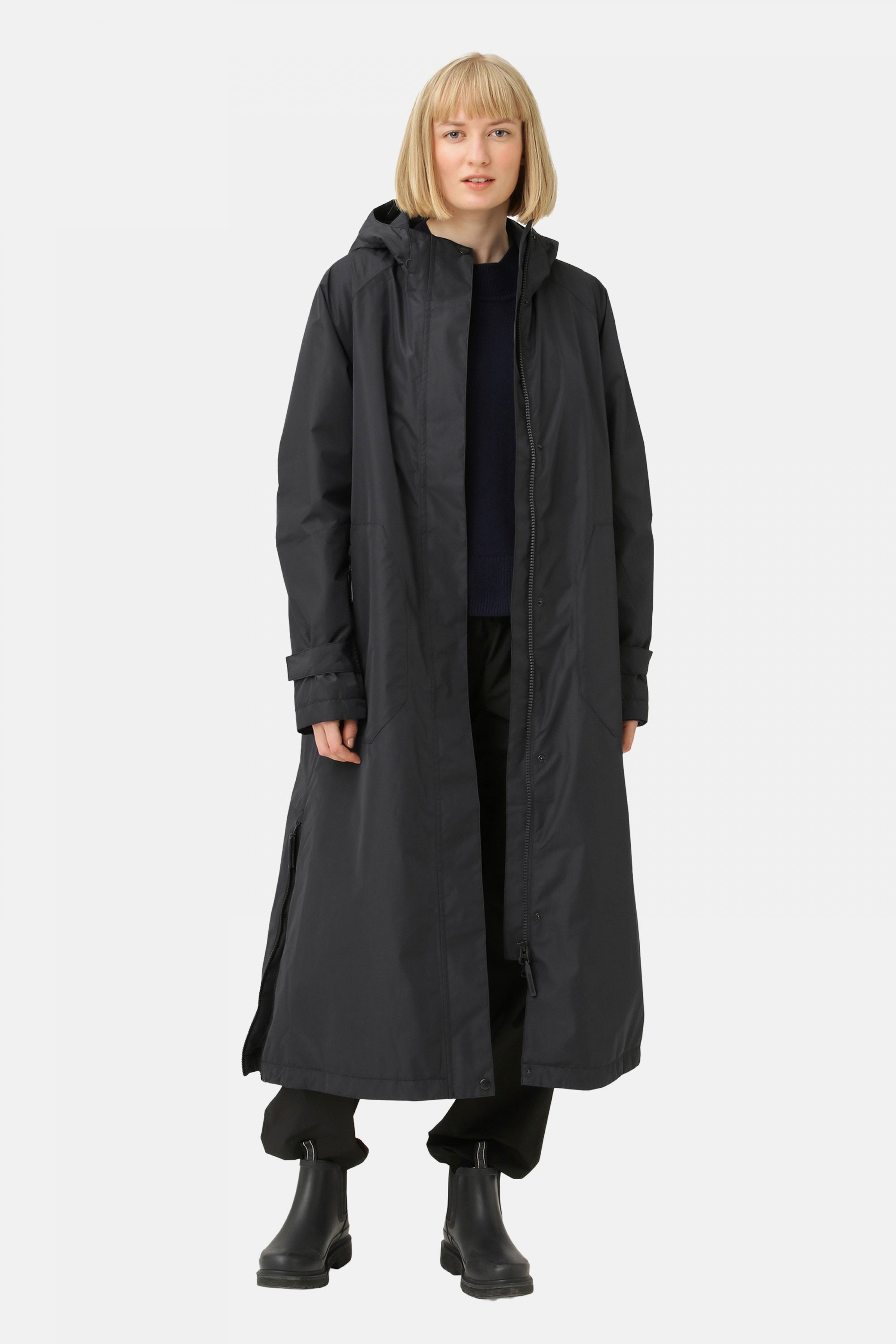Winterjas RAIN150 - 660 Dark Indigo | Dark Indigo | Raincoat | Ilse Jacobsen