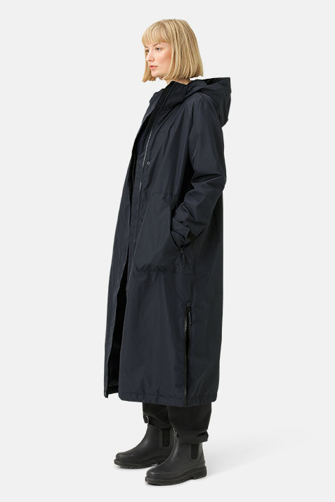 Winterjas RAIN150 | Dark Indigo | Raincoat | Ilse Jacobsen