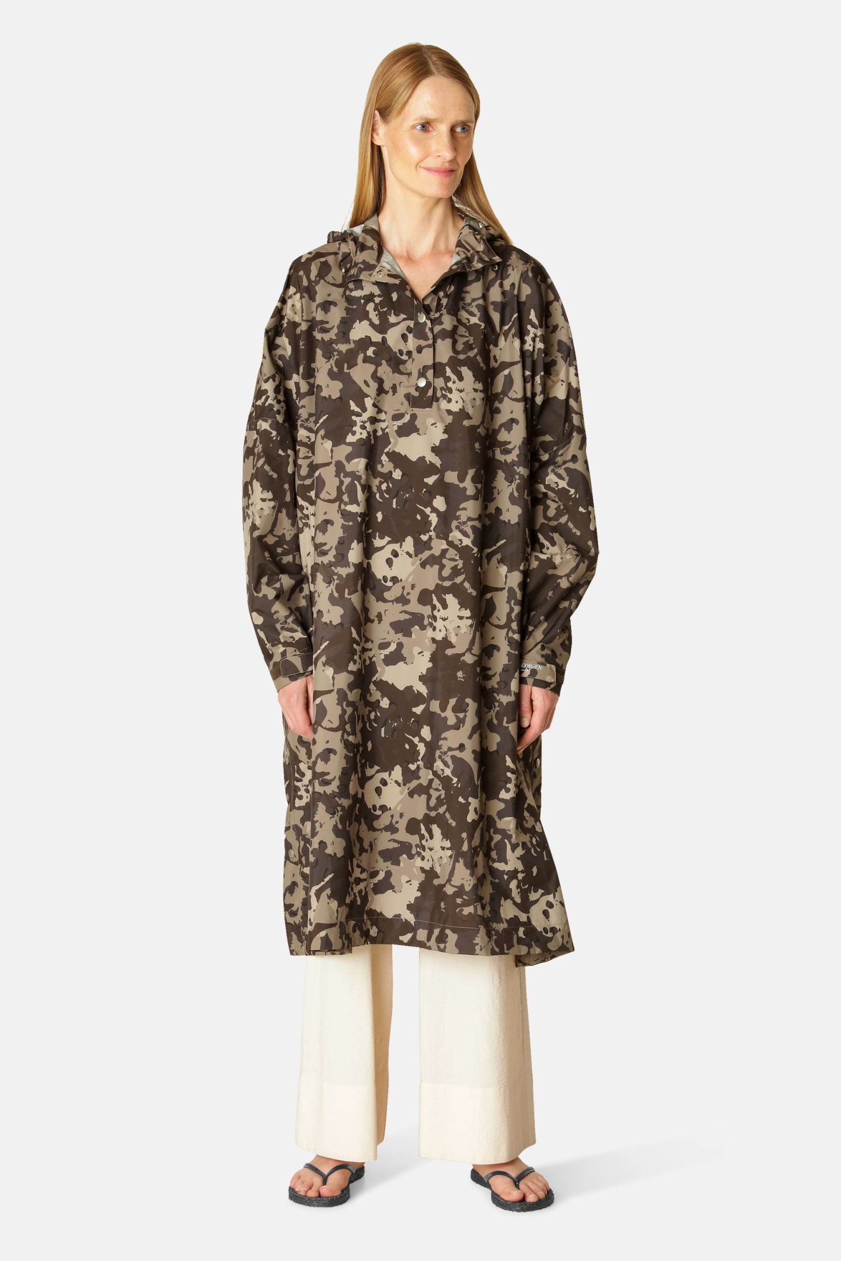 Regenponcho RAIN221SPP - 246 Brown Camo | Brown Camo | Poncho | Ilse Jacobsen