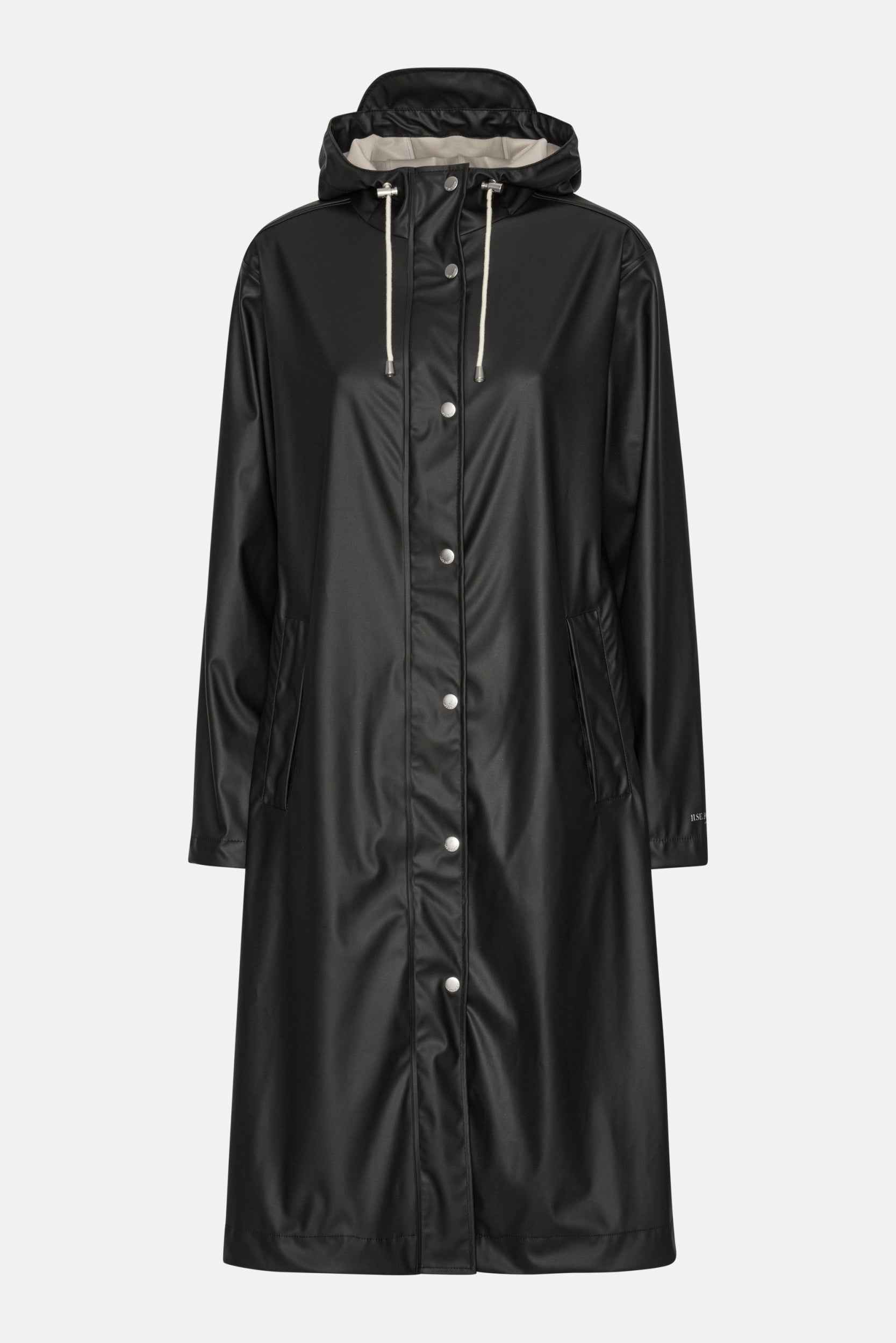 Lange regenjas RAIN232FR - 002 Black Beauty | Black Beauty | Raincoat | Ilse Jacobsen