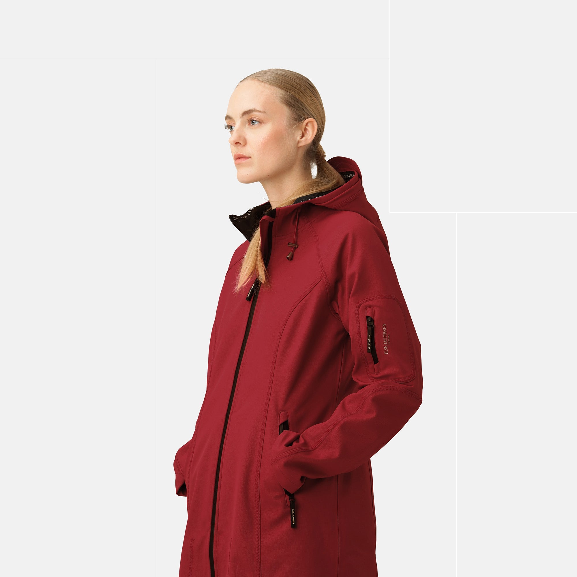 Softshell regenjas RAIN37 - 383 Rhubarb | Rhubarb | Raincoat | Ilse Jacobsen