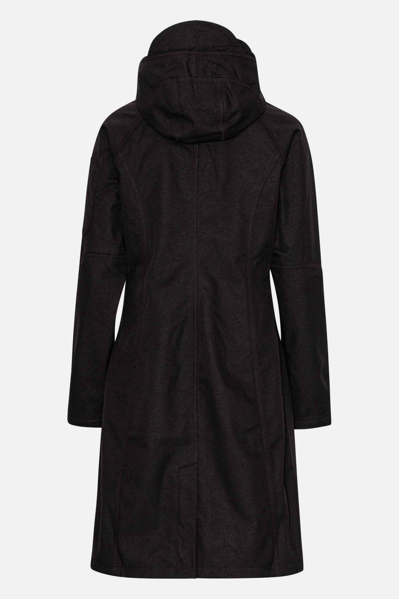 Softshell regenjas lang RAIN37L - 001 Black | Black | Raincoat | Ilse Jacobsen