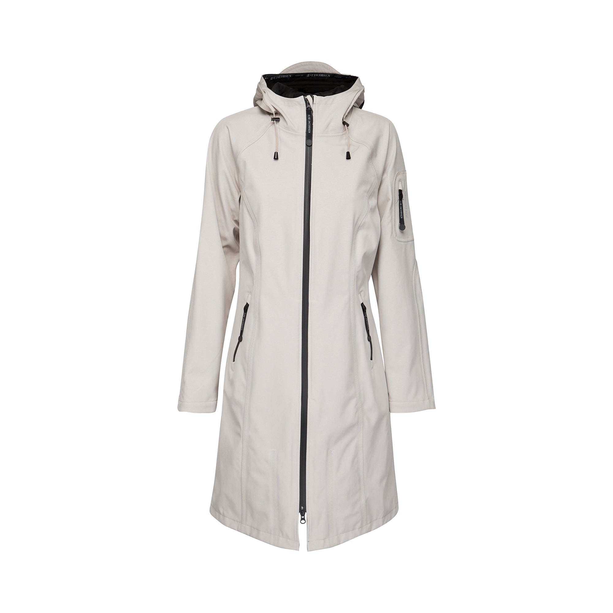 Softshell regenjas lang RAIN37L - 029 Chateau Gray | Chateau Gray | Raincoat | Ilse Jacobsen