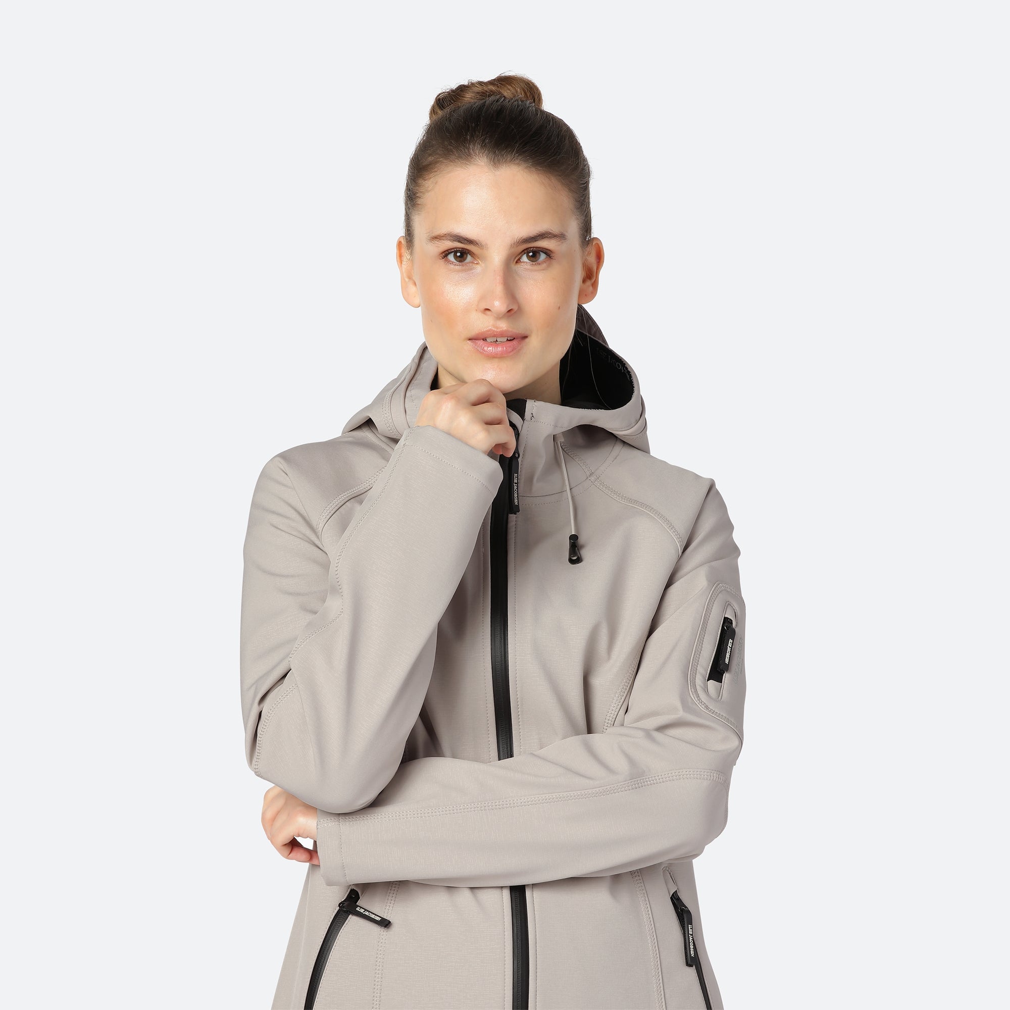 Softshell regenjas lang RAIN37L - 029 Chateau Gray | Chateau Gray | Raincoat | Ilse Jacobsen