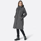 Softshell Regenjas Lang RAIN37L | Dark Shadow | Raincoat | Ilse Jacobsen
