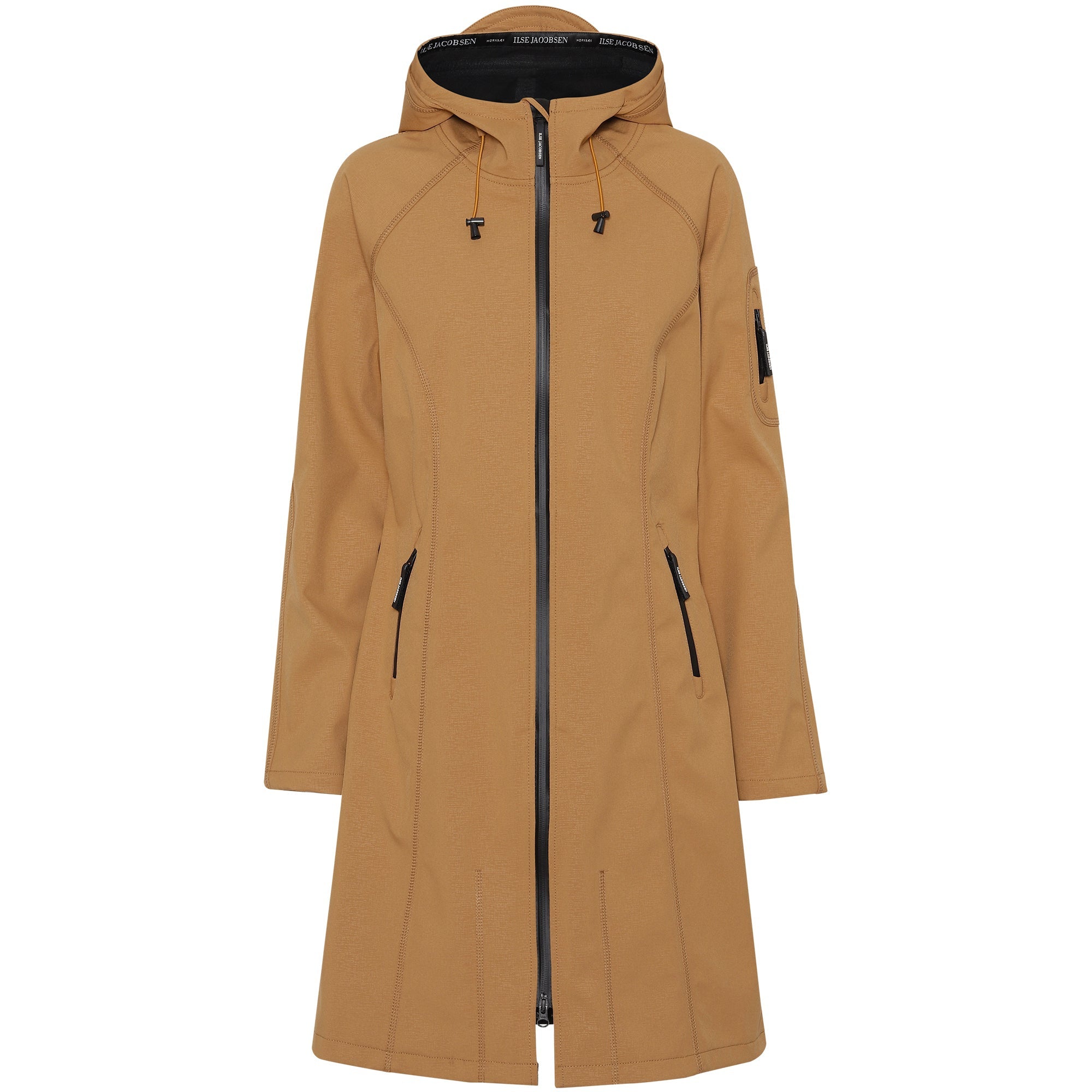 Softshell Regenjas Lang RAIN37L - 236 Cashew | Cashew | Raincoat | Ilse Jacobsen