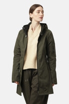 Softshell regenjas lang RAIN37L | Army | Raincoat | Ilse Jacobsen