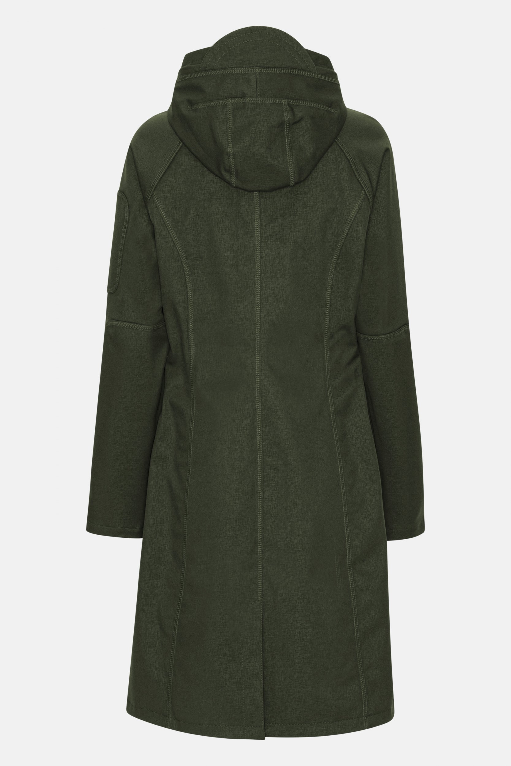 Softshell regenjas lang RAIN37L - 410 Army | Army | Raincoat | Ilse Jacobsen