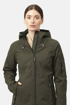 Softshell regenjas lang RAIN37L | Army | Raincoat | Ilse Jacobsen