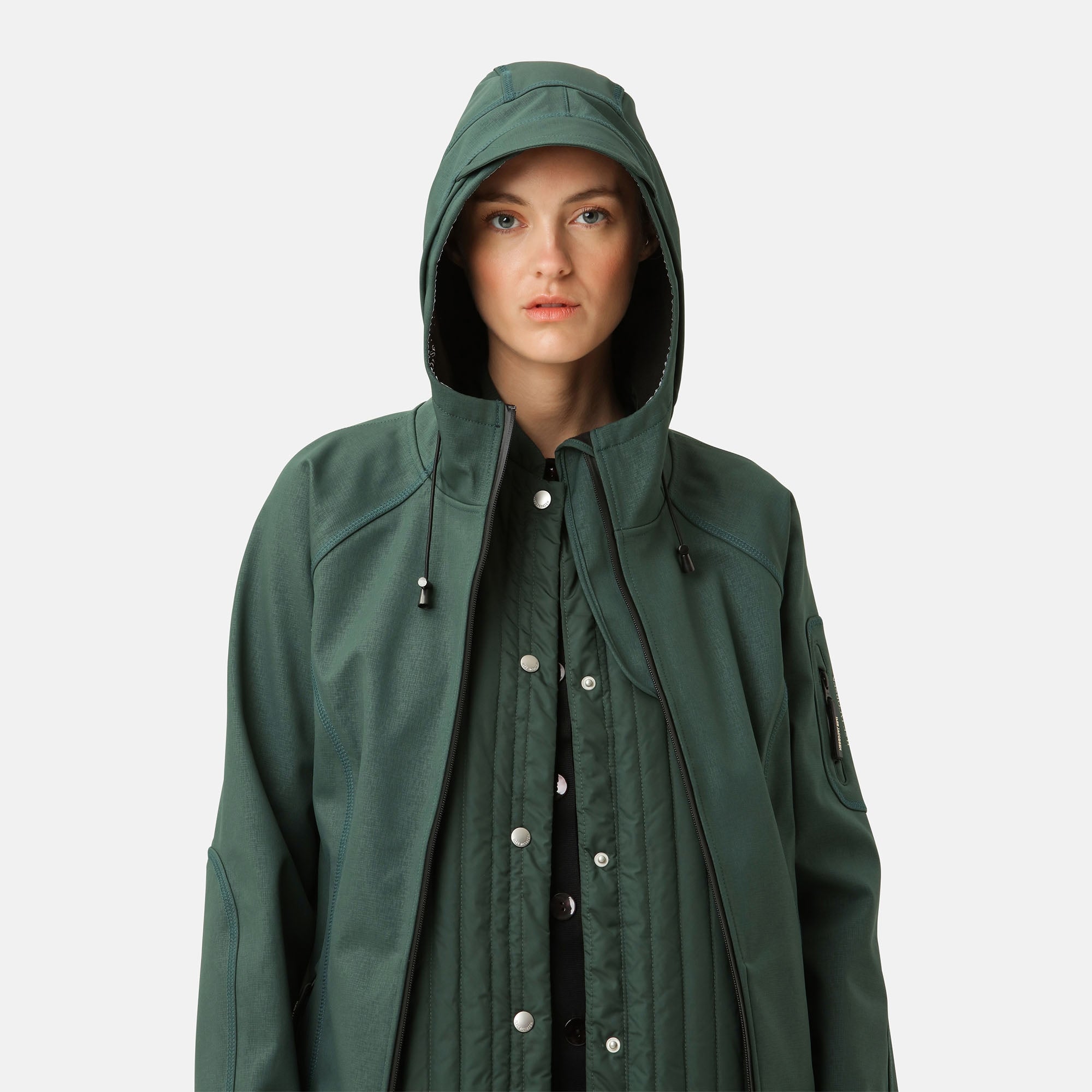Softshell Regenjas Lang RAIN37L - Beetle 492 | Beetle | Raincoat | Ilse Jacobsen