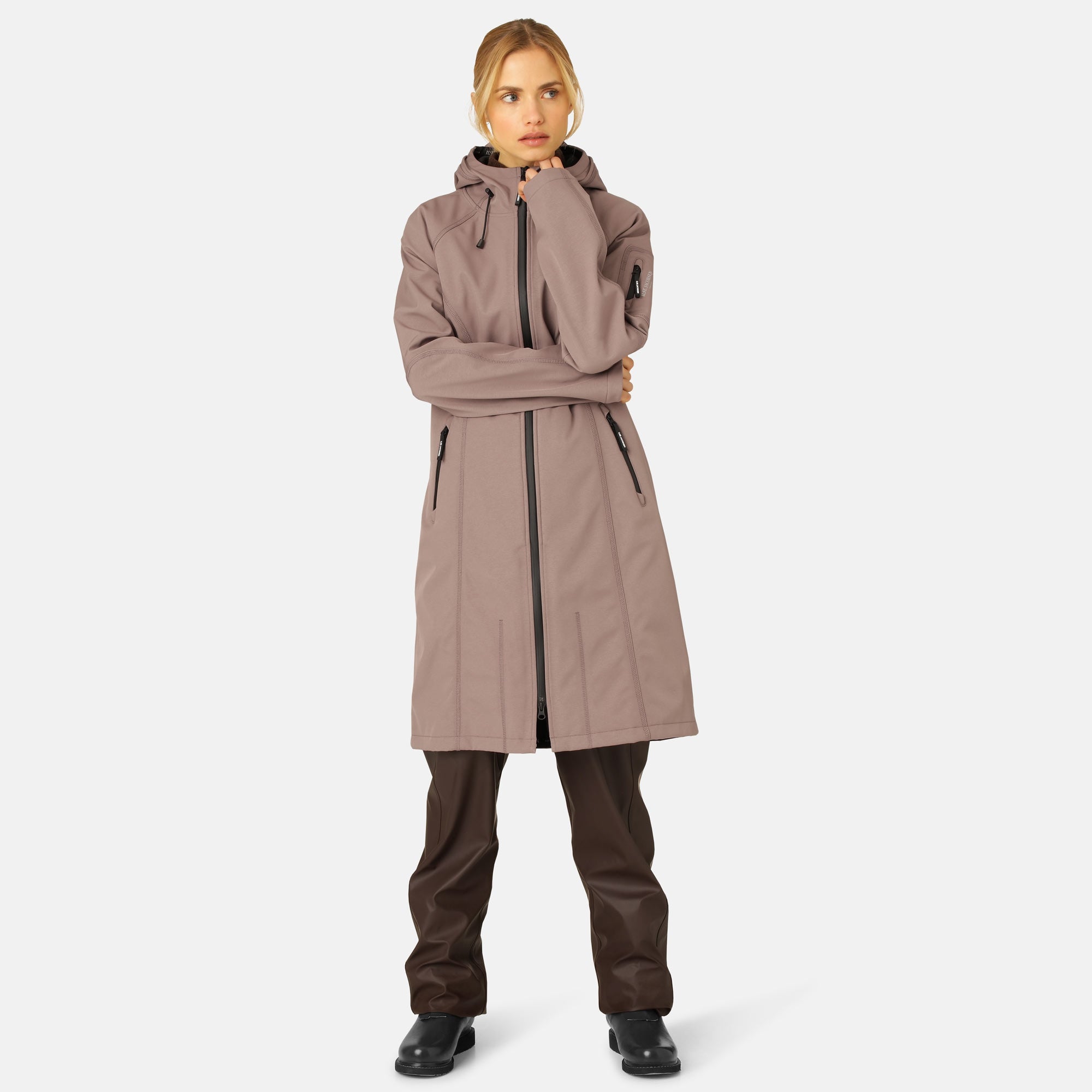 Softshell Regenjas Lang RAIN37L - 548 Old Lavender | Old Lavender | Raincoat | Ilse Jacobsen