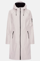 Softshell regenjas lang RAIN37L - 549 Concrete | Concrete | Raincoat | Ilse Jacobsen