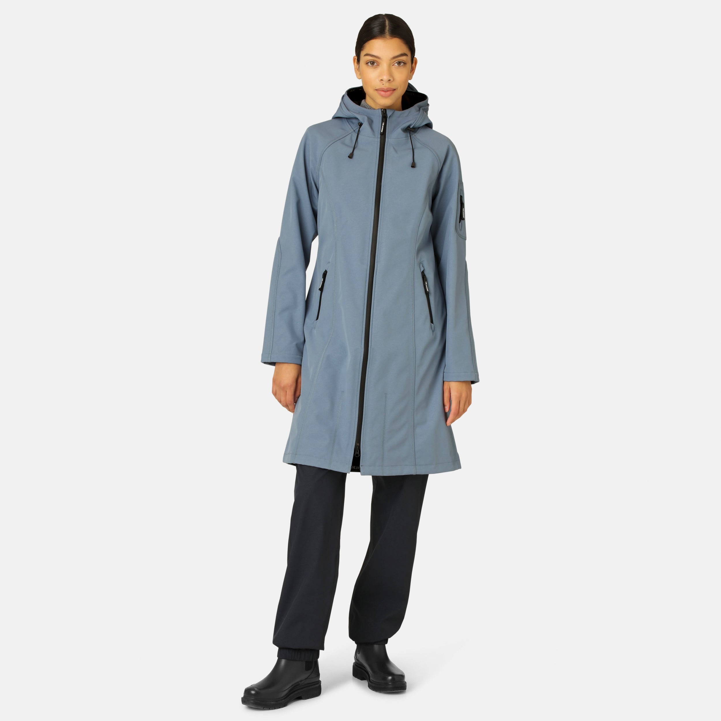 Softshell regenjas lang RAIN37L | Winter Ocean | Raincoat | Ilse Jacobsen