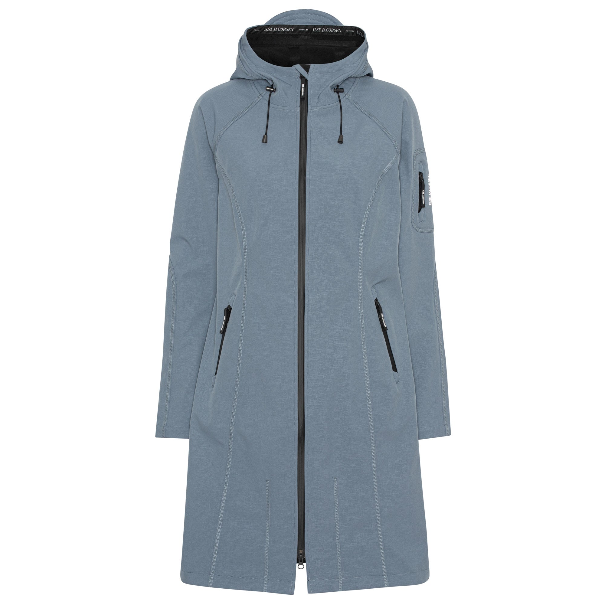 Softshell regenjas lang RAIN37L - 696 Winter Ocean | Winter Ocean | Raincoat | Ilse Jacobsen