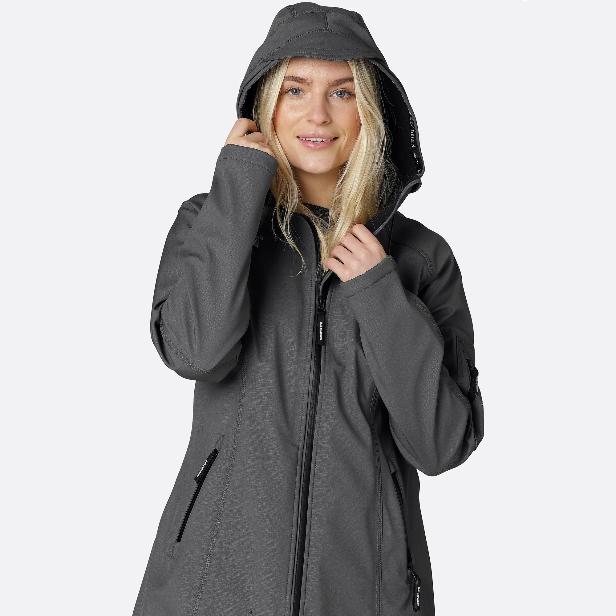 Softshell regenjas RAIN37 - 033 Dark Shadow | Dark Shadow | Raincoat | Ilse Jacobsen