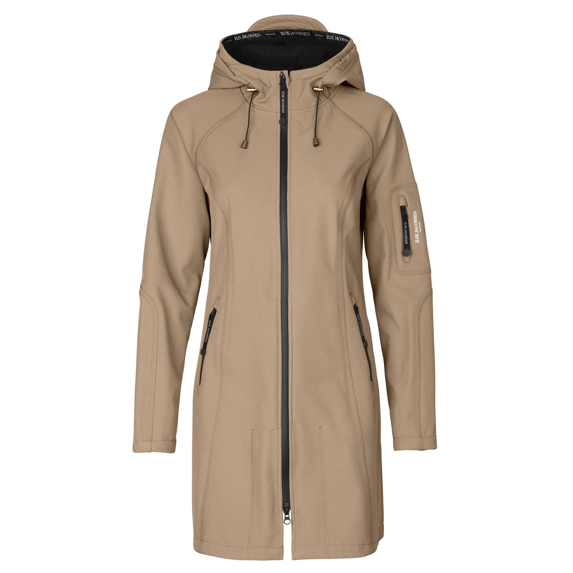 Softshell regenjas RAIN37 - 210 Camel | Camel | Raincoat | Ilse Jacobsen