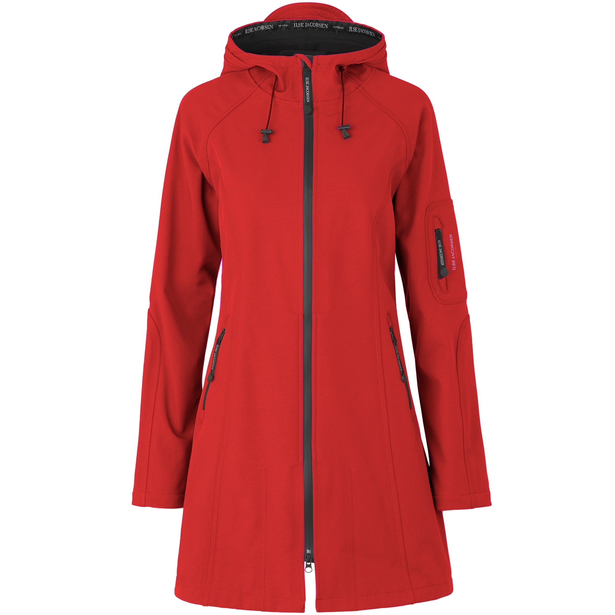 Softshell regenjas RAIN37 - 303 Deep Red | Deep Red | Raincoat | Ilse Jacobsen