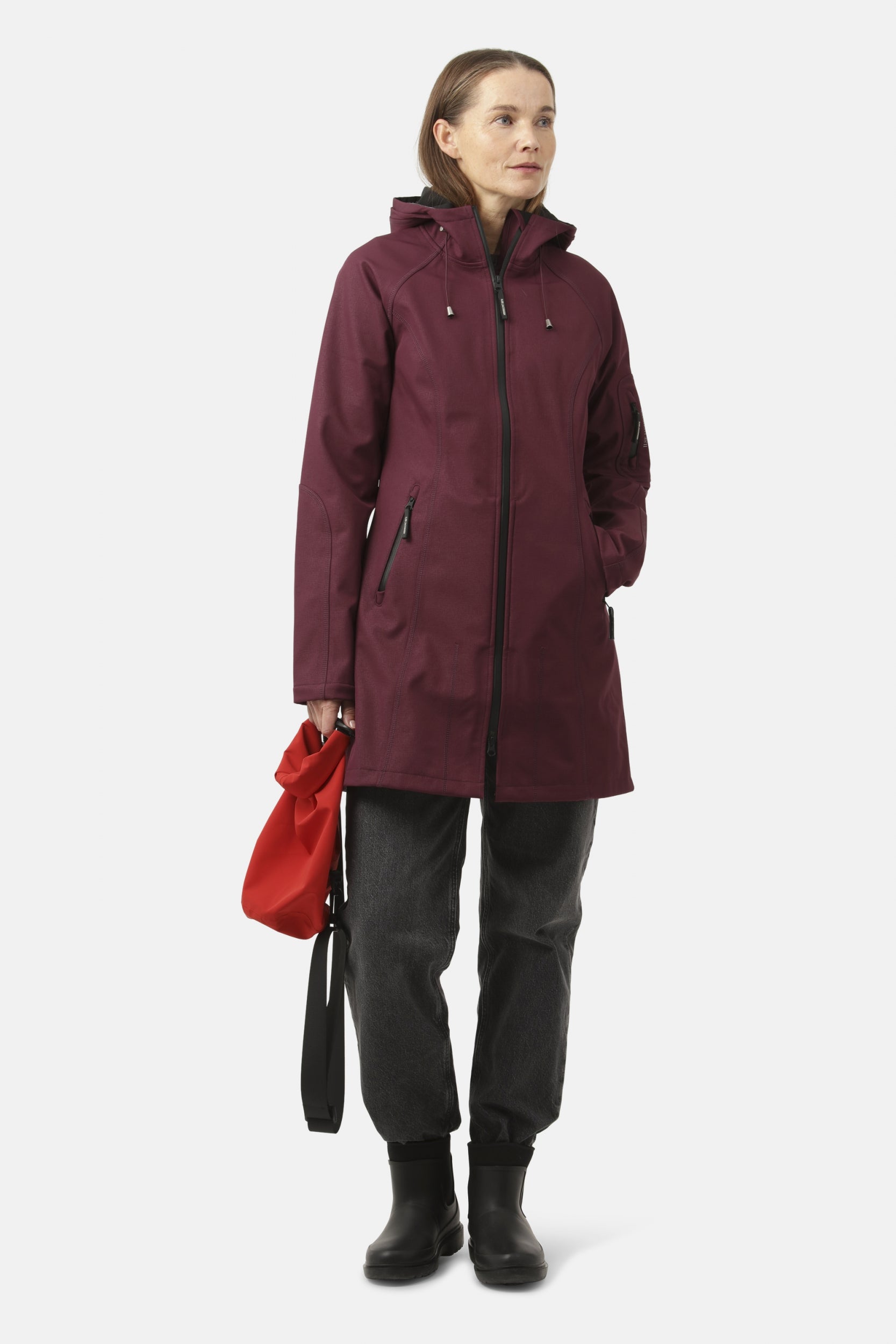 Softshell Regenjas RAIN37 - Maroon Banner 307 | Maroon Banner | Raincoat | Ilse Jacobsen