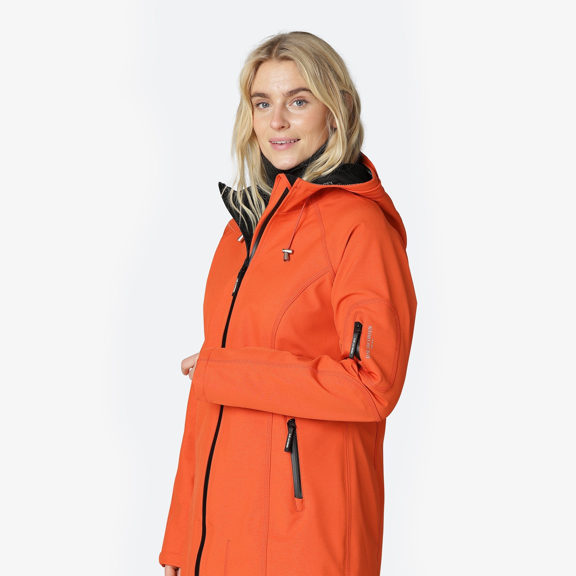 Softshell Regenjas RAIN37 - 363 Warm Orange | Warm Orange | Raincoat | Ilse Jacobsen
