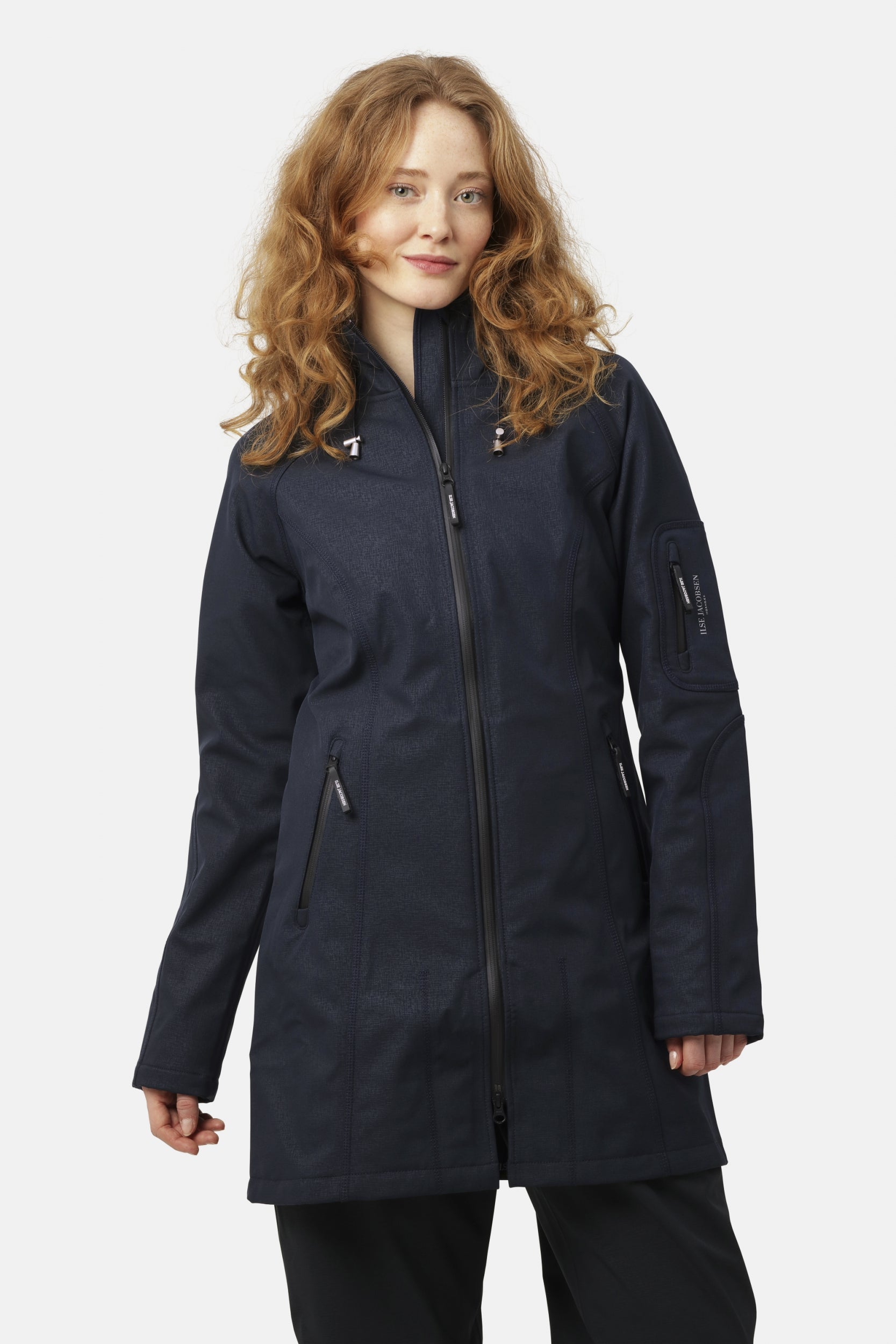 Softshell regenjas RAIN37 - 660 Dark Indigo | Dark Indigo | Raincoat | Ilse Jacobsen