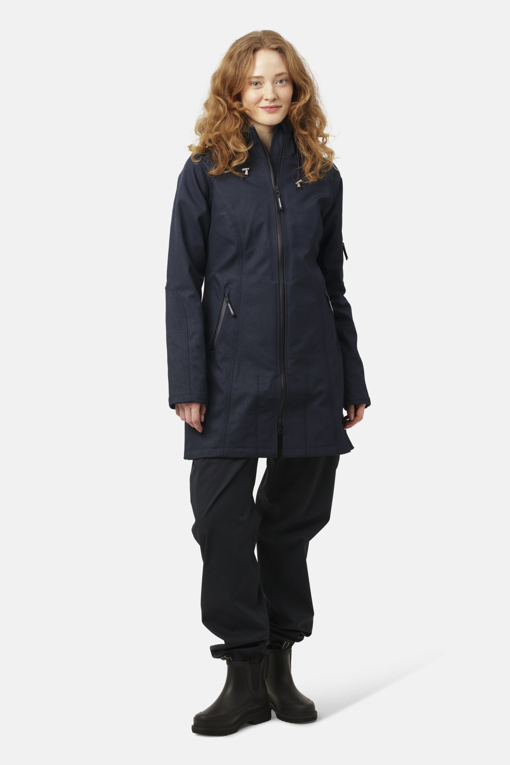 Softshell regenjas RAIN37 - 660 Dark Indigo | Dark Indigo | Raincoat | Ilse Jacobsen