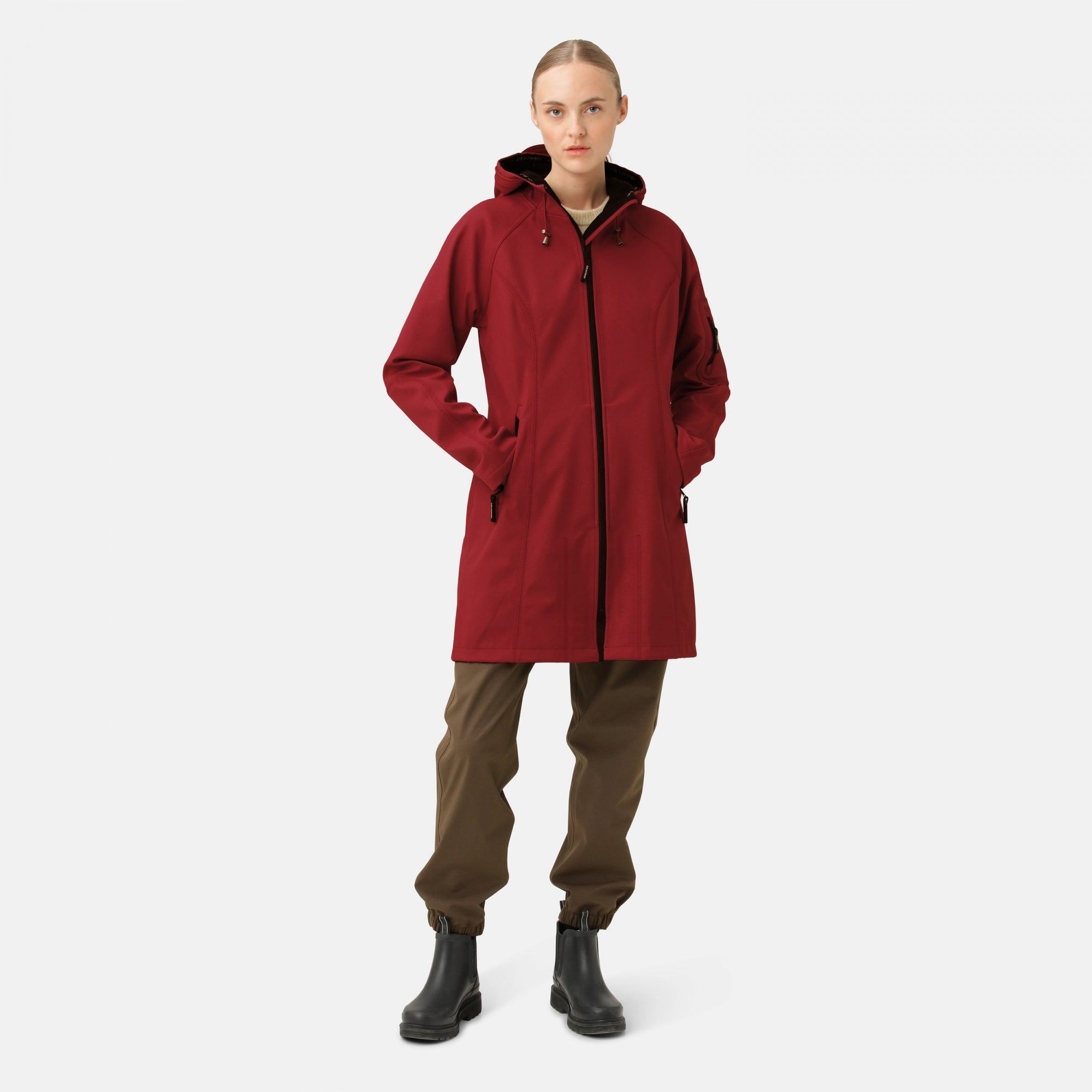 Softshell regenjas RAIN37 - 383 Rhubarb | Rhubarb | Raincoat | Ilse Jacobsen