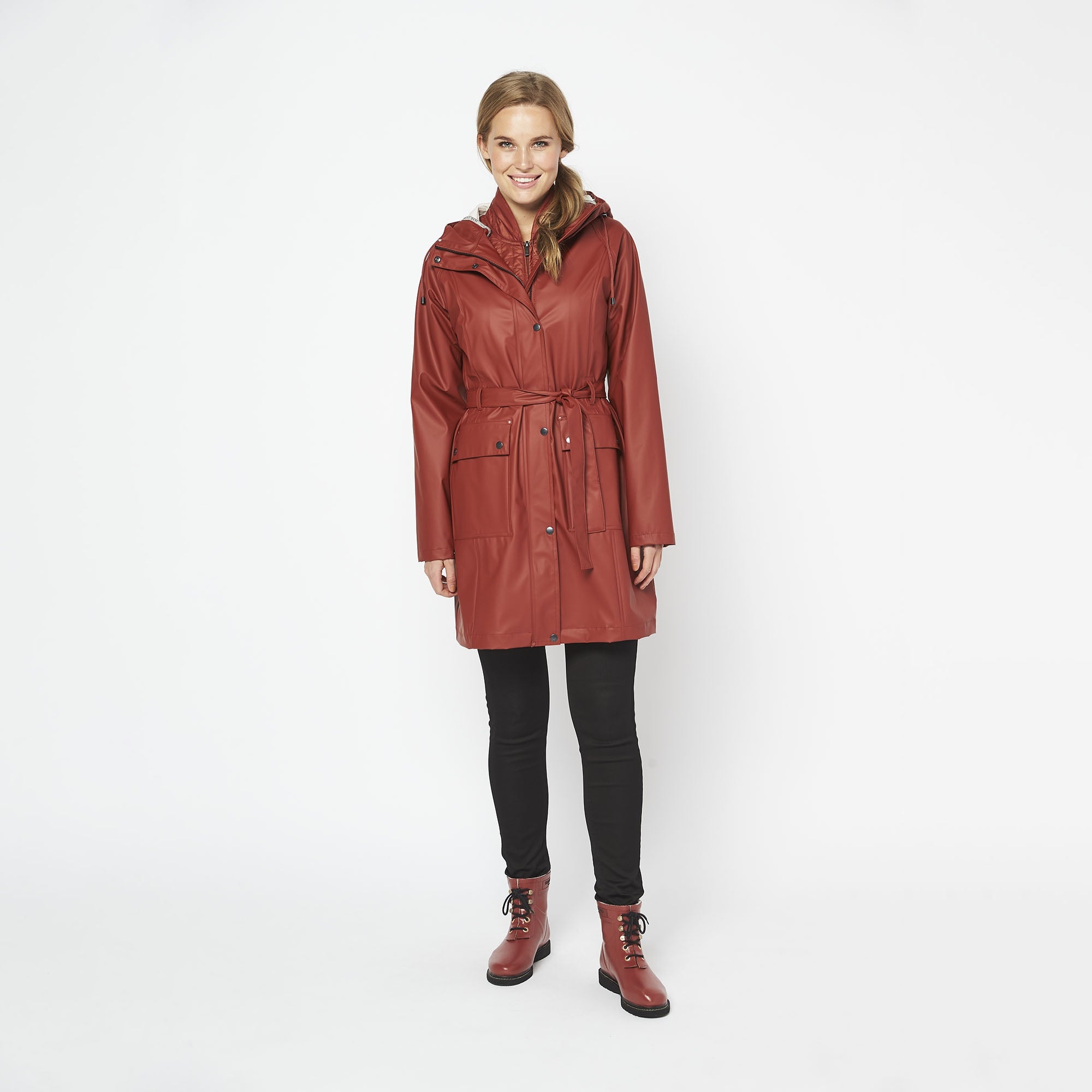 Regenjas RAIN70 - 242 Burnt Henna | Burnt Henna | Raincoat | Ilse Jacobsen