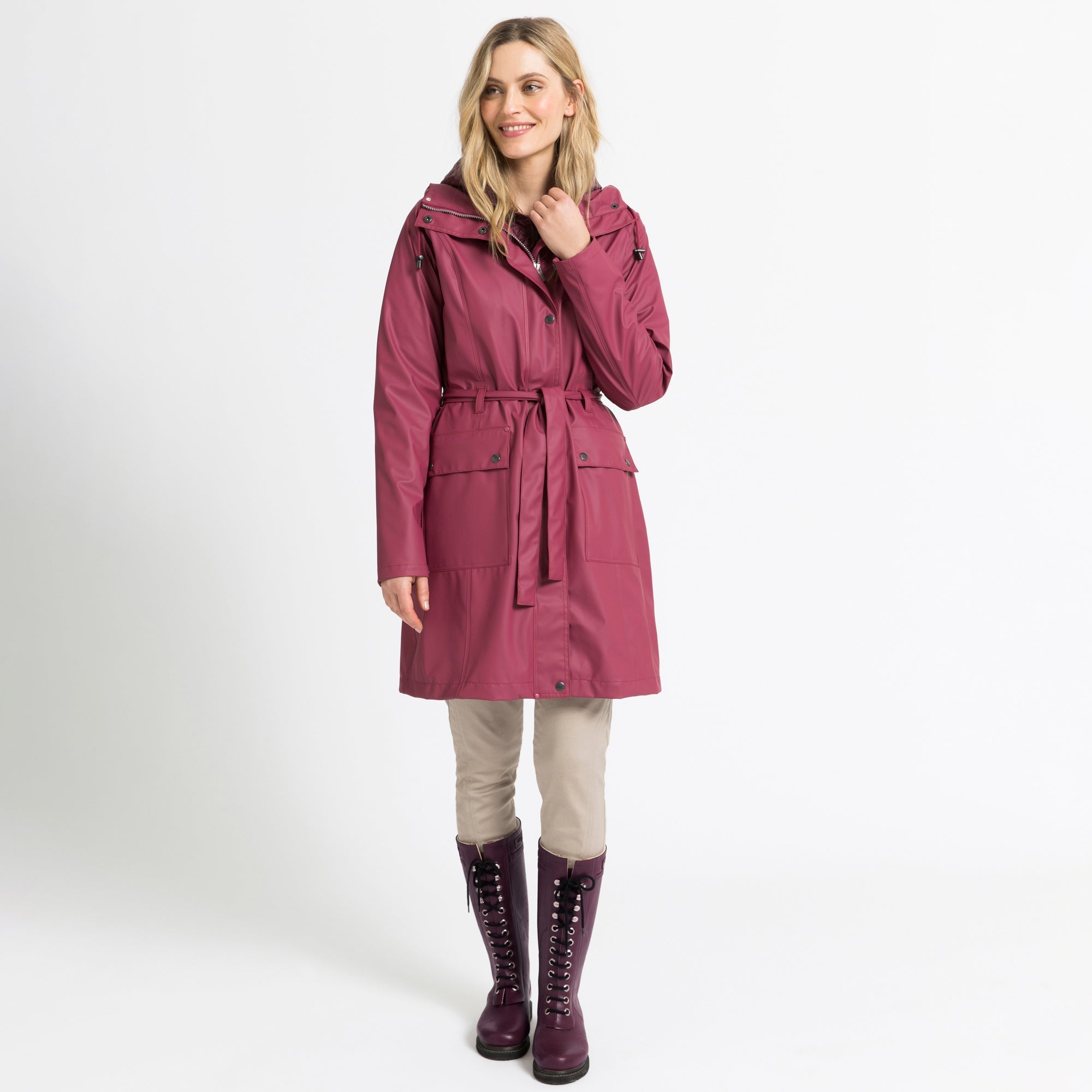 Regenjas RAIN70 - 350 Maroon | Maroon | Raincoat | Ilse Jacobsen