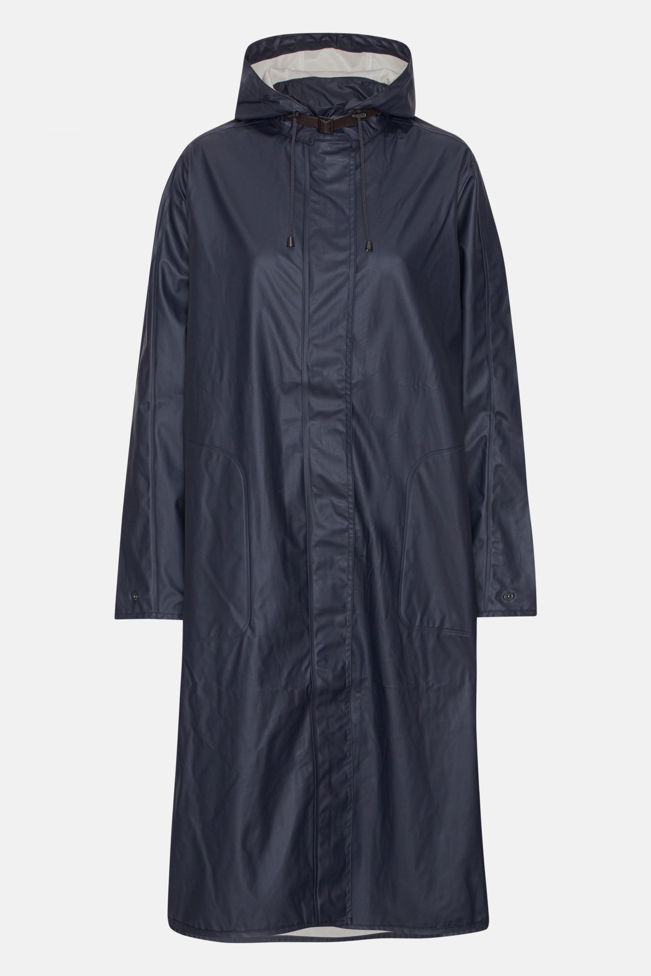 Regenjas lang RAIN71L | Dark Indigo | Raincoat | Ilse Jacobsen